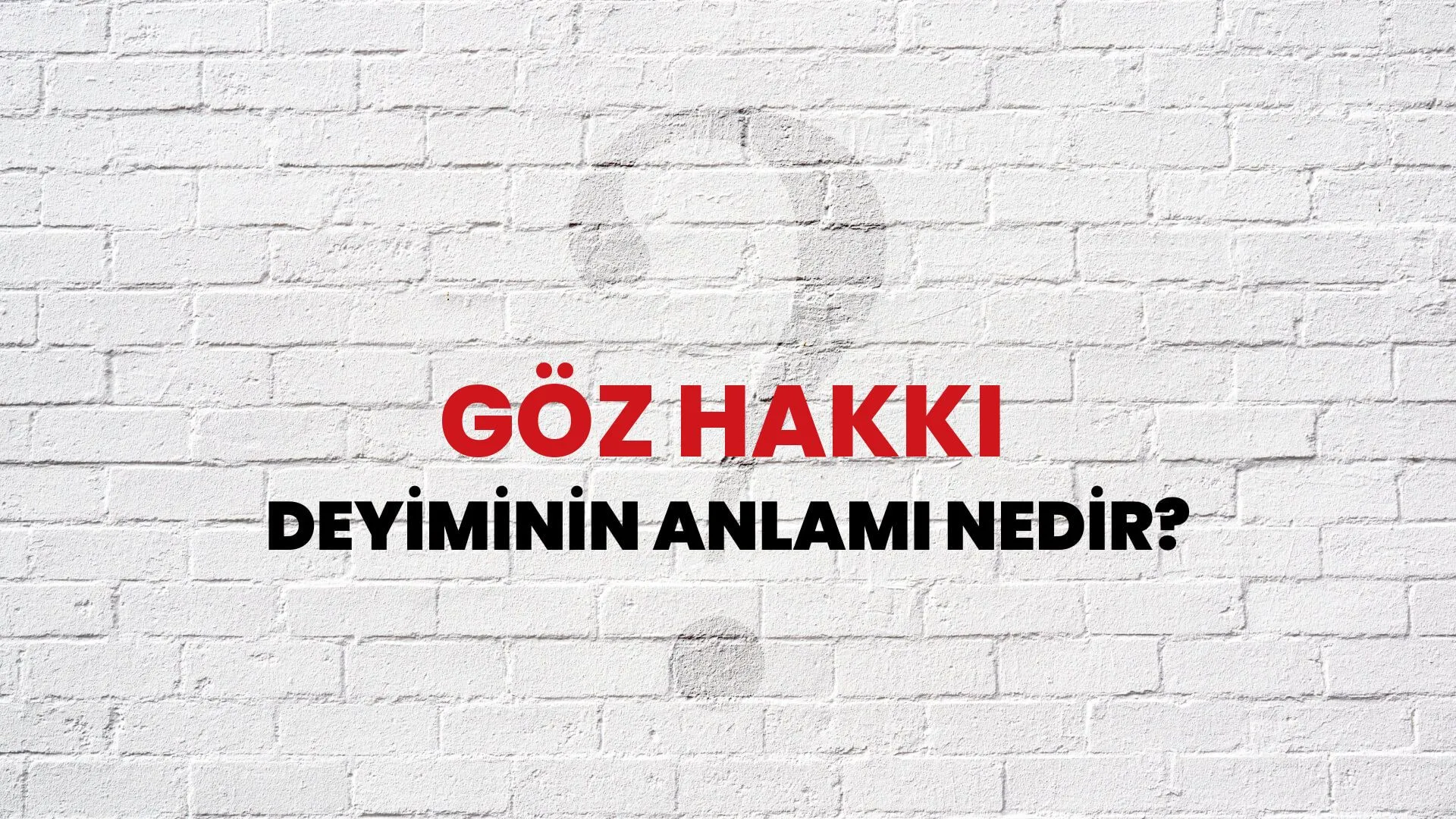 Göz Hakkı